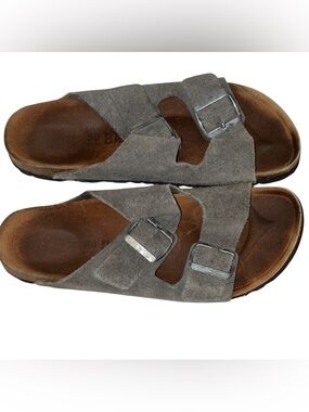 Bayton Atlas style Grey sandals Sz 39 (like Birkenstock)